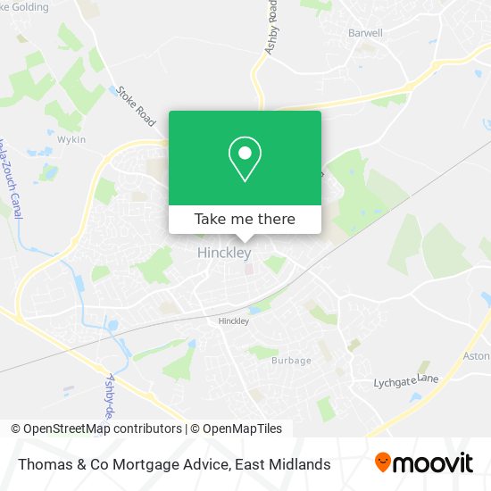 Thomas & Co Mortgage Advice map