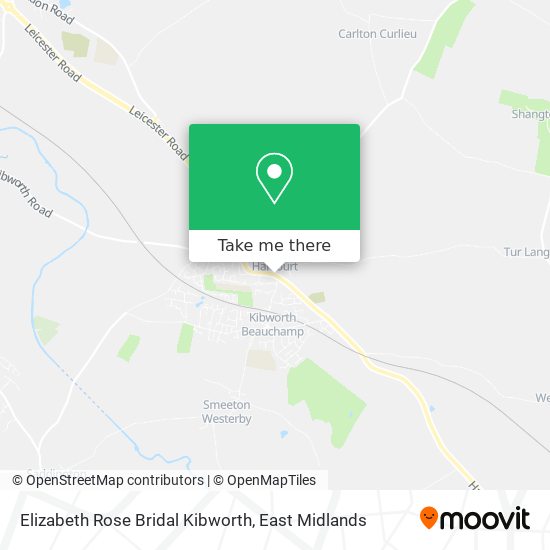 Elizabeth Rose Bridal Kibworth map