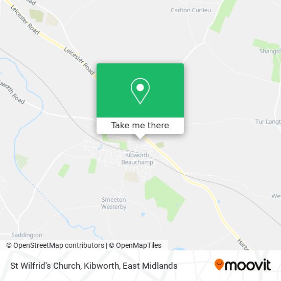 St Wilfrid's Church, Kibworth map