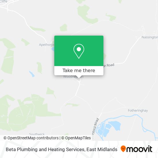 Beta Plumbing and Heating Services map