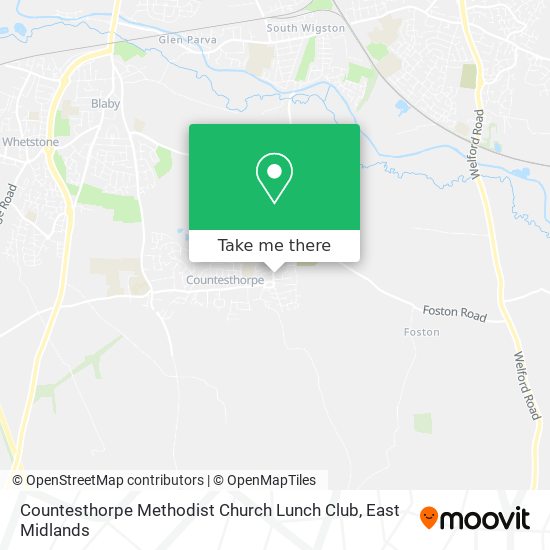 Countesthorpe Methodist Church Lunch Club map