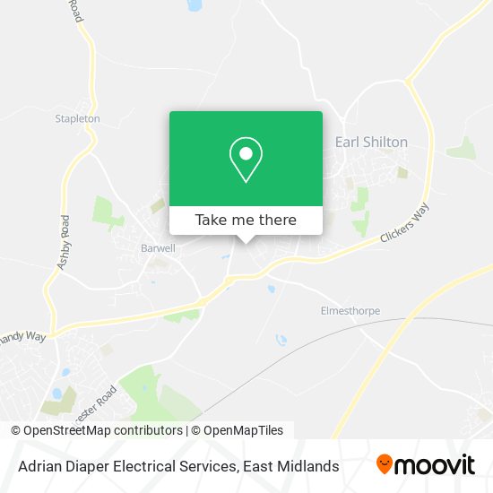 Adrian Diaper Electrical Services map