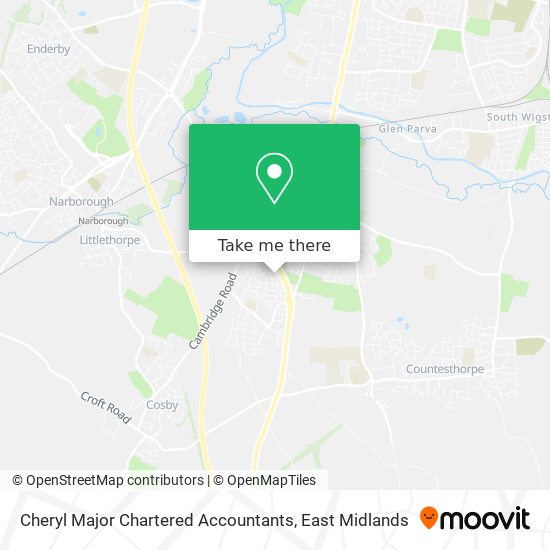 Cheryl Major Chartered Accountants map