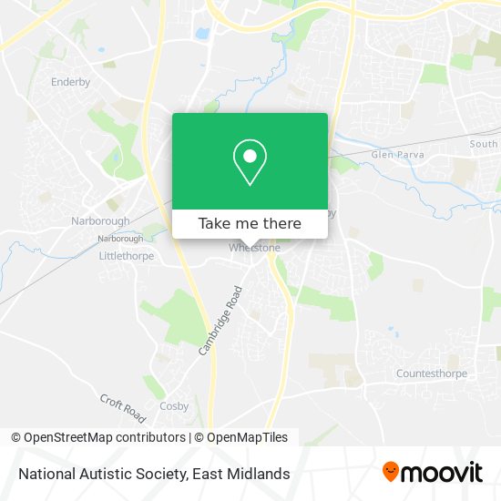 National Autistic Society map