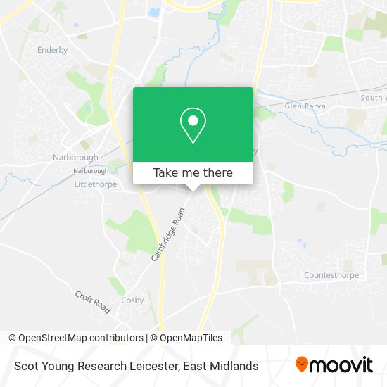 Scot Young Research Leicester map