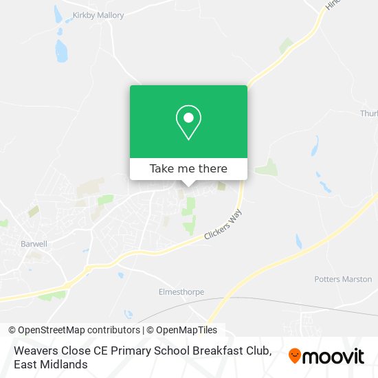 Weavers Close CE Primary School Breakfast Club map