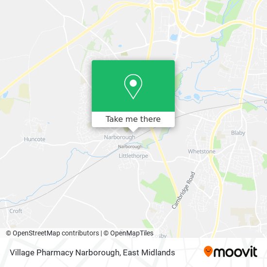 Village Pharmacy Narborough map