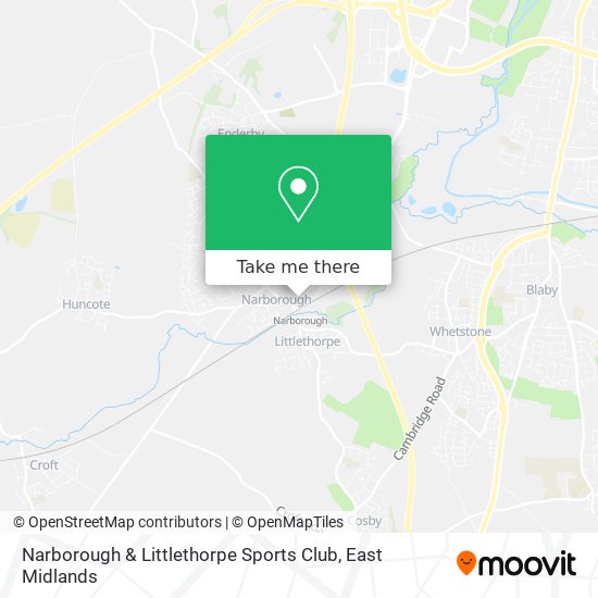 Narborough & Littlethorpe Sports Club map