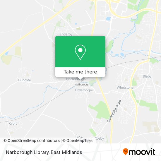 Narborough Library map