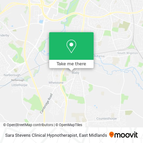 Sara Stevens Clinical Hypnotherapist map