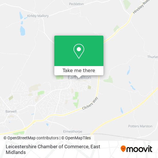 Leicestershire Chamber of Commerce map