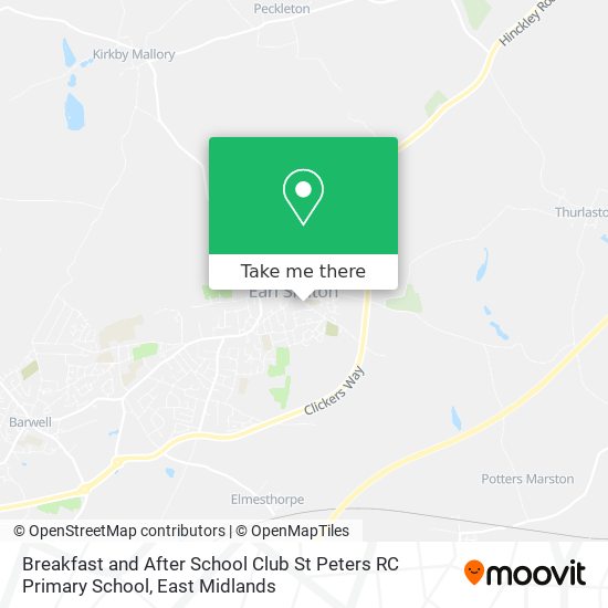 Breakfast and After School Club St Peters RC Primary School map