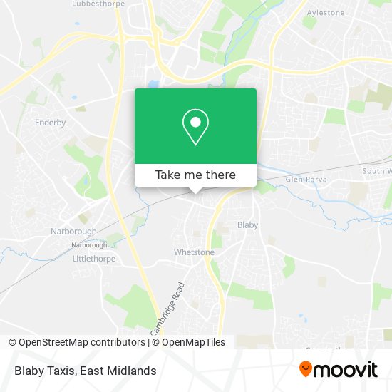 Blaby Taxis map