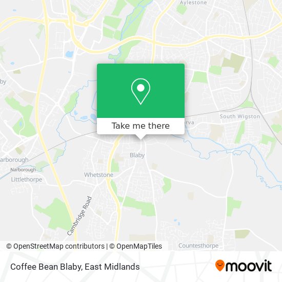 Coffee Bean Blaby map