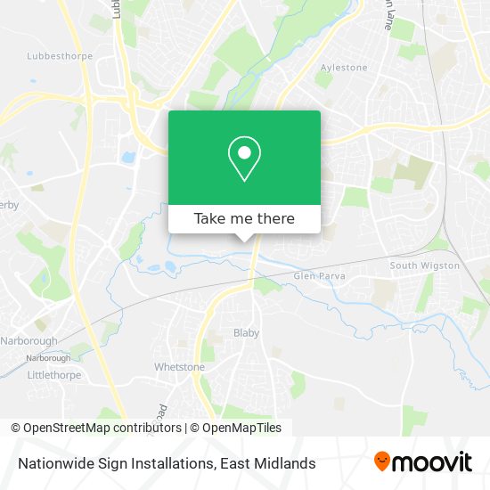 Nationwide Sign Installations map