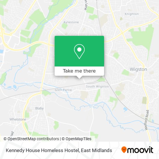 Kennedy House Homeless Hostel map