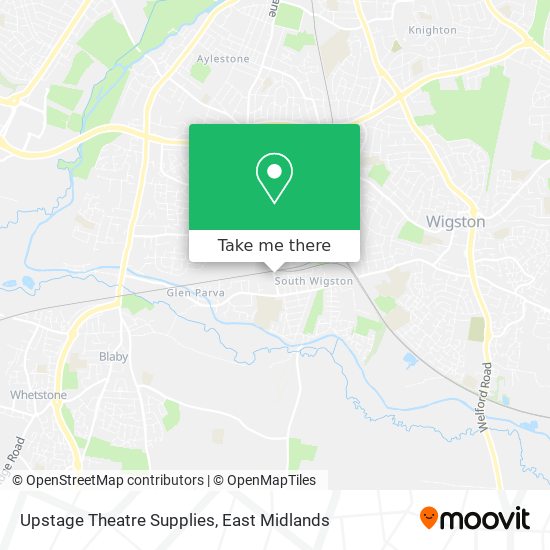 Upstage Theatre Supplies map
