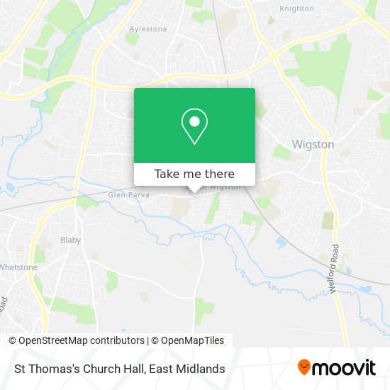 St Thomas's Church Hall map