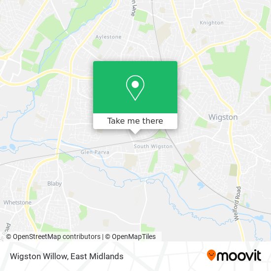 Wigston Willow map