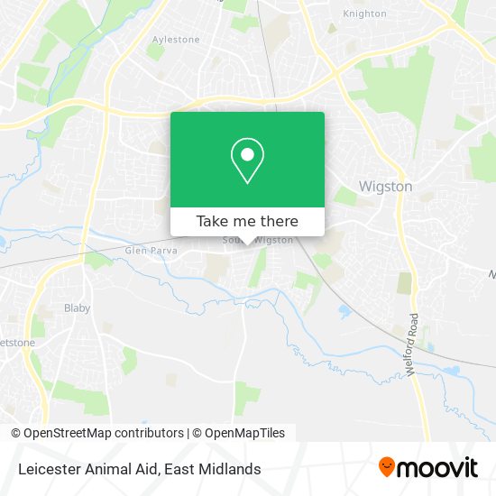 Leicester Animal Aid map