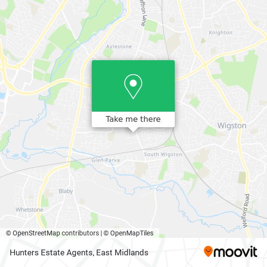 Hunters Estate Agents map