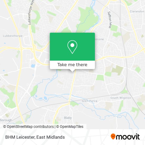 BHM Leicester map