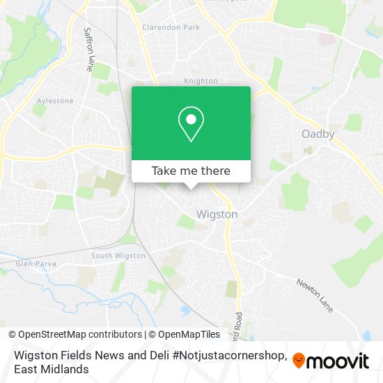 Wigston Fields News and Deli #Notjustacornershop map