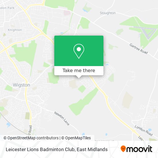 Leicester Lions Badminton Club map