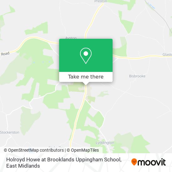 Holroyd Howe at Brooklands Uppingham School map
