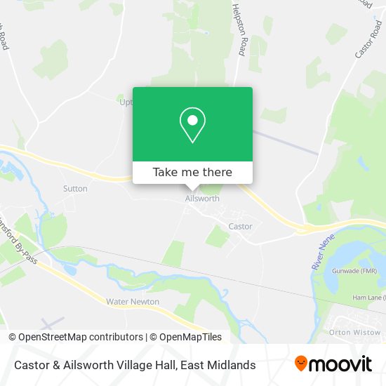 Castor & Ailsworth Village Hall map