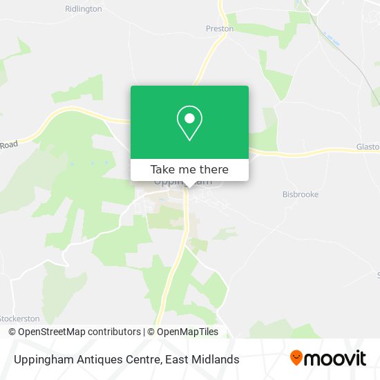 Uppingham Antiques Centre map