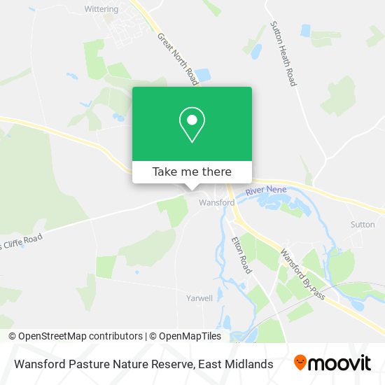 Wansford Pasture Nature Reserve map