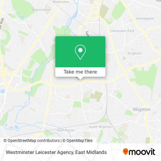 Westminster Leicester Agency map