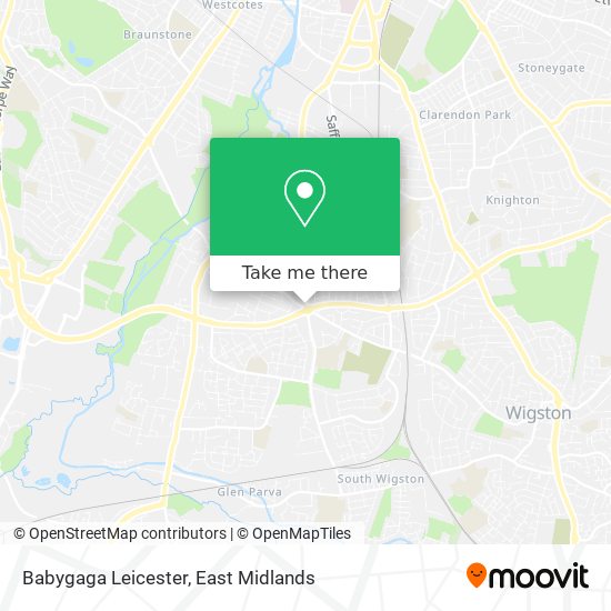 Babygaga Leicester map