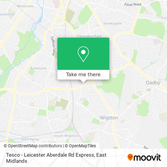 Tesco - Leicester Aberdale Rd Express map
