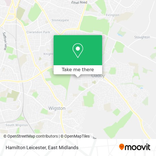 Hamilton Leicester map