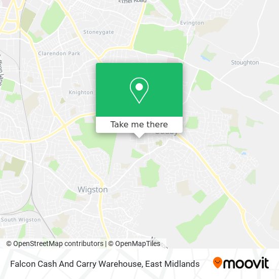 Falcon Cash And Carry Warehouse map