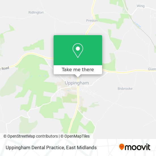 Uppingham Dental Practice map