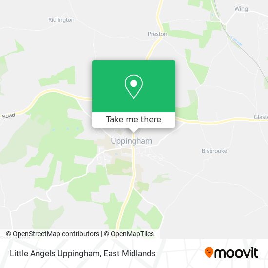 Little Angels Uppingham map