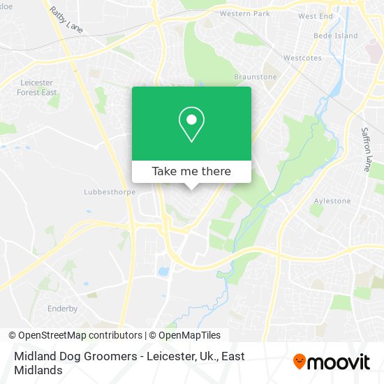 Midland Dog Groomers - Leicester, Uk. map