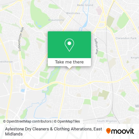 Aylestone Dry Cleaners & Clothing Alterations map