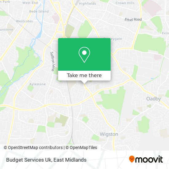 Budget Services Uk map