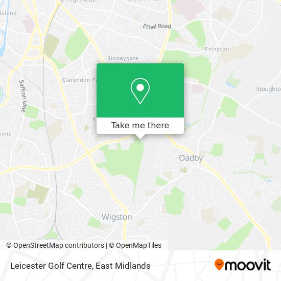 Leicester Golf Centre map