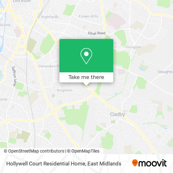 Hollywell Court Residential Home map