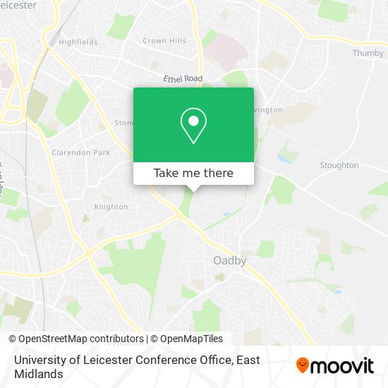 University of Leicester Conference Office map