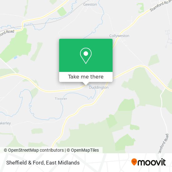 Sheffield & Ford map