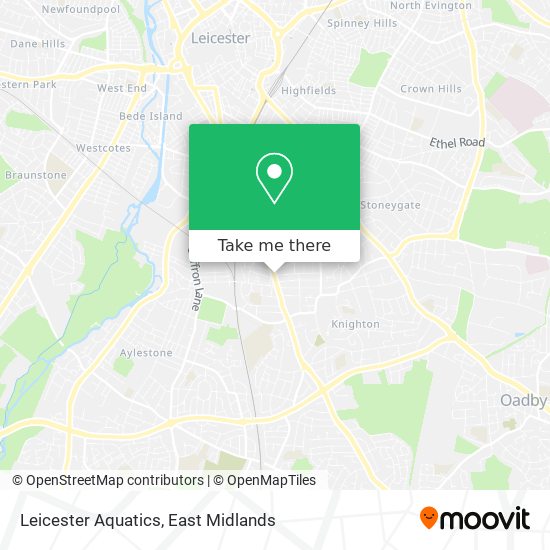 Leicester Aquatics map