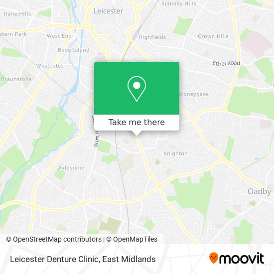 Leicester Denture Clinic map