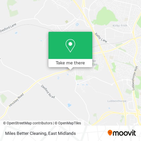 Miles Better Cleaning map