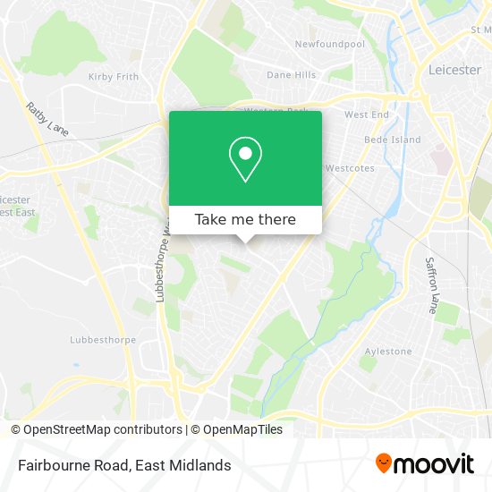 Fairbourne Road map